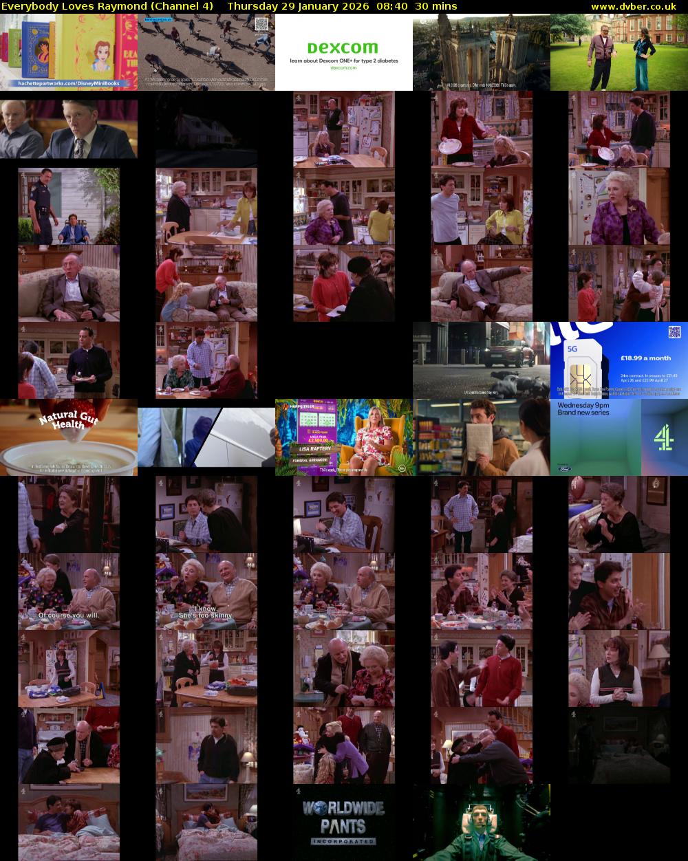 Everybody Loves Raymond (Channel 4) Thursday 29 January 2026 08:40 - 09:10