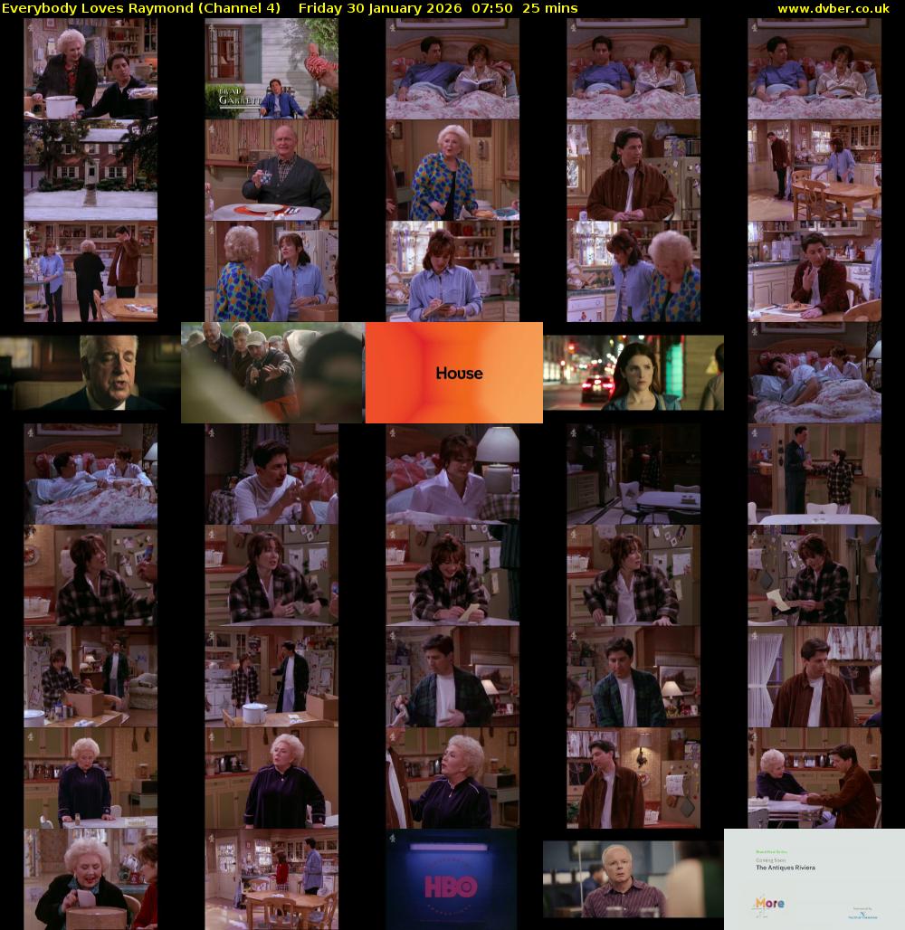 Everybody Loves Raymond (Channel 4) Friday 30 January 2026 07:50 - 08:15