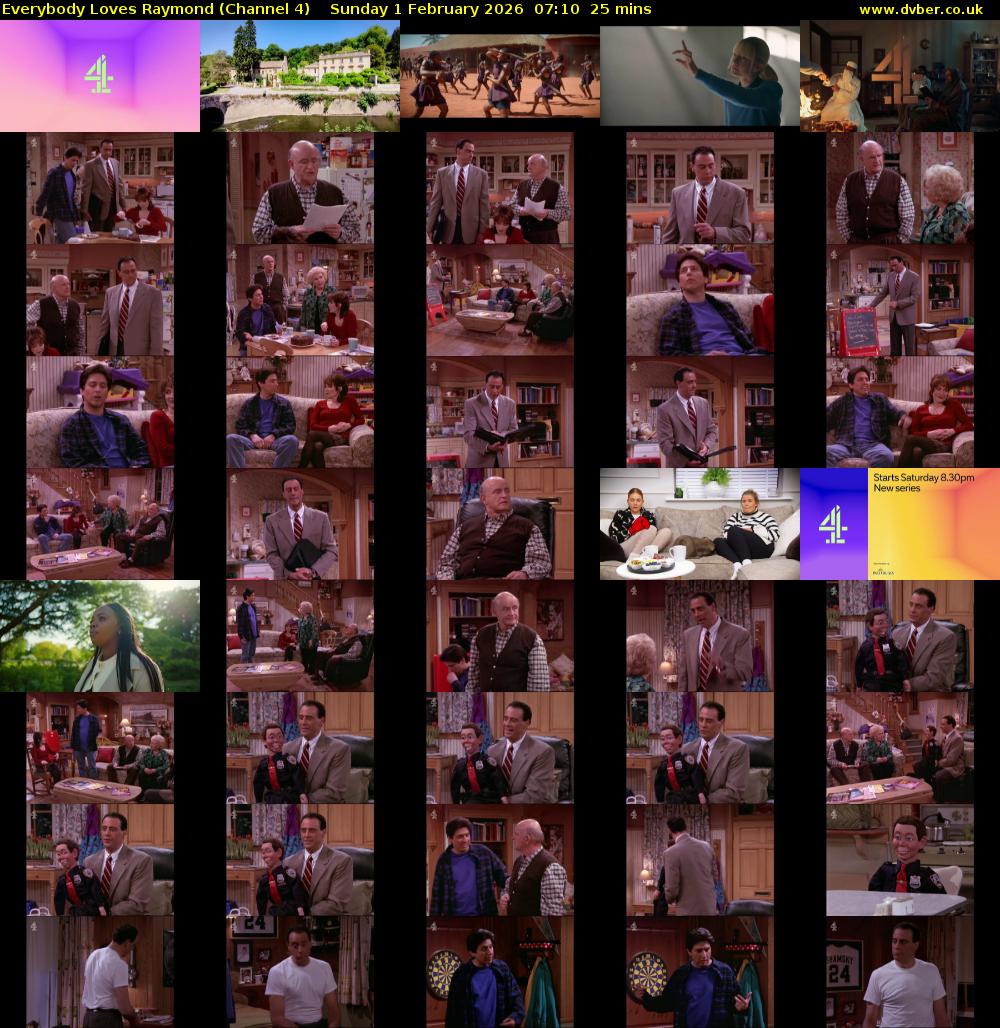 Everybody Loves Raymond (Channel 4) Sunday 1 February 2026 07:10 - 07:35