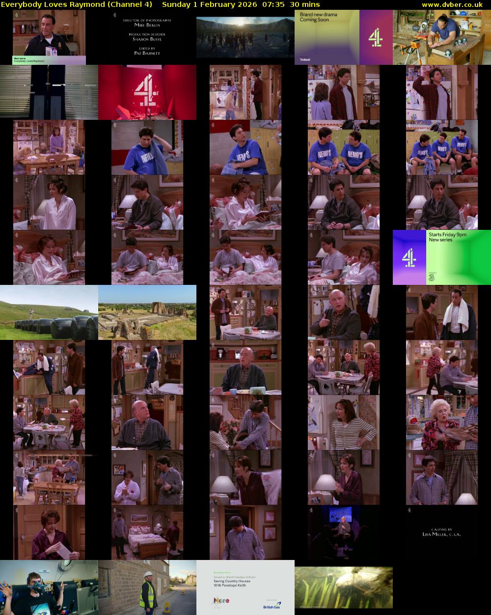 Everybody Loves Raymond (Channel 4) Sunday 1 February 2026 07:35 - 08:05