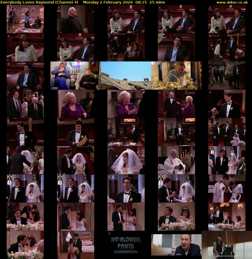 Everybody Loves Raymond (Channel 4) Monday 2 February 2026 08:15 - 08:40