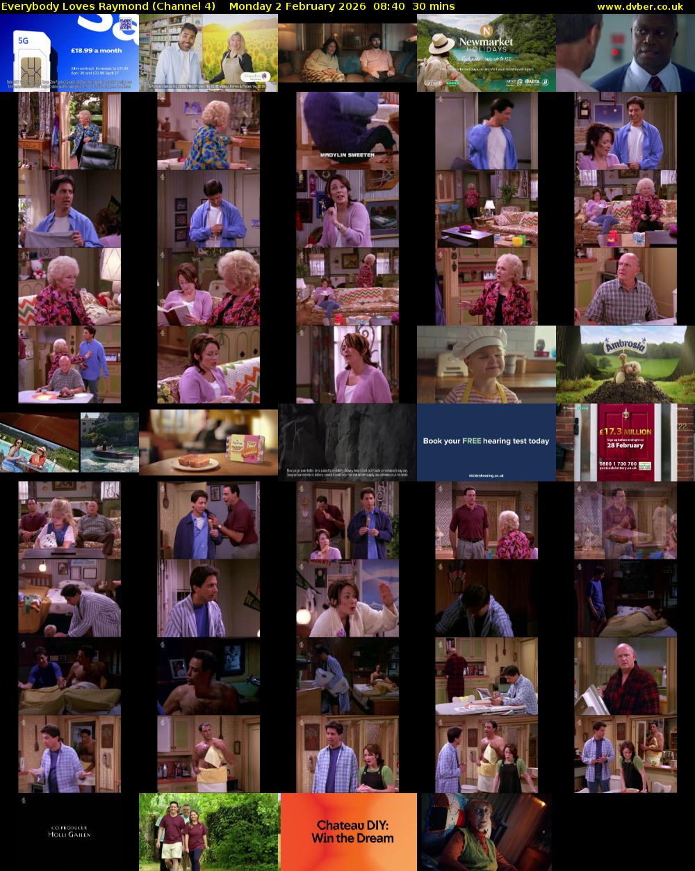 Everybody Loves Raymond (Channel 4) Monday 2 February 2026 08:40 - 09:10
