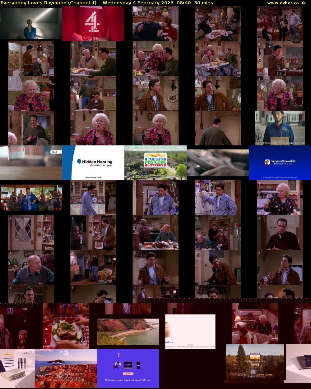 Everybody Loves Raymond (Channel 4) Wednesday 4 February 2026 08:40 - 09:10