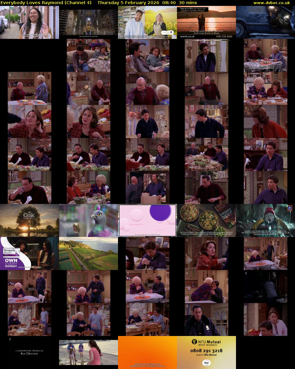 Everybody Loves Raymond (Channel 4) Thursday 5 February 2026 08:40 - 09:10