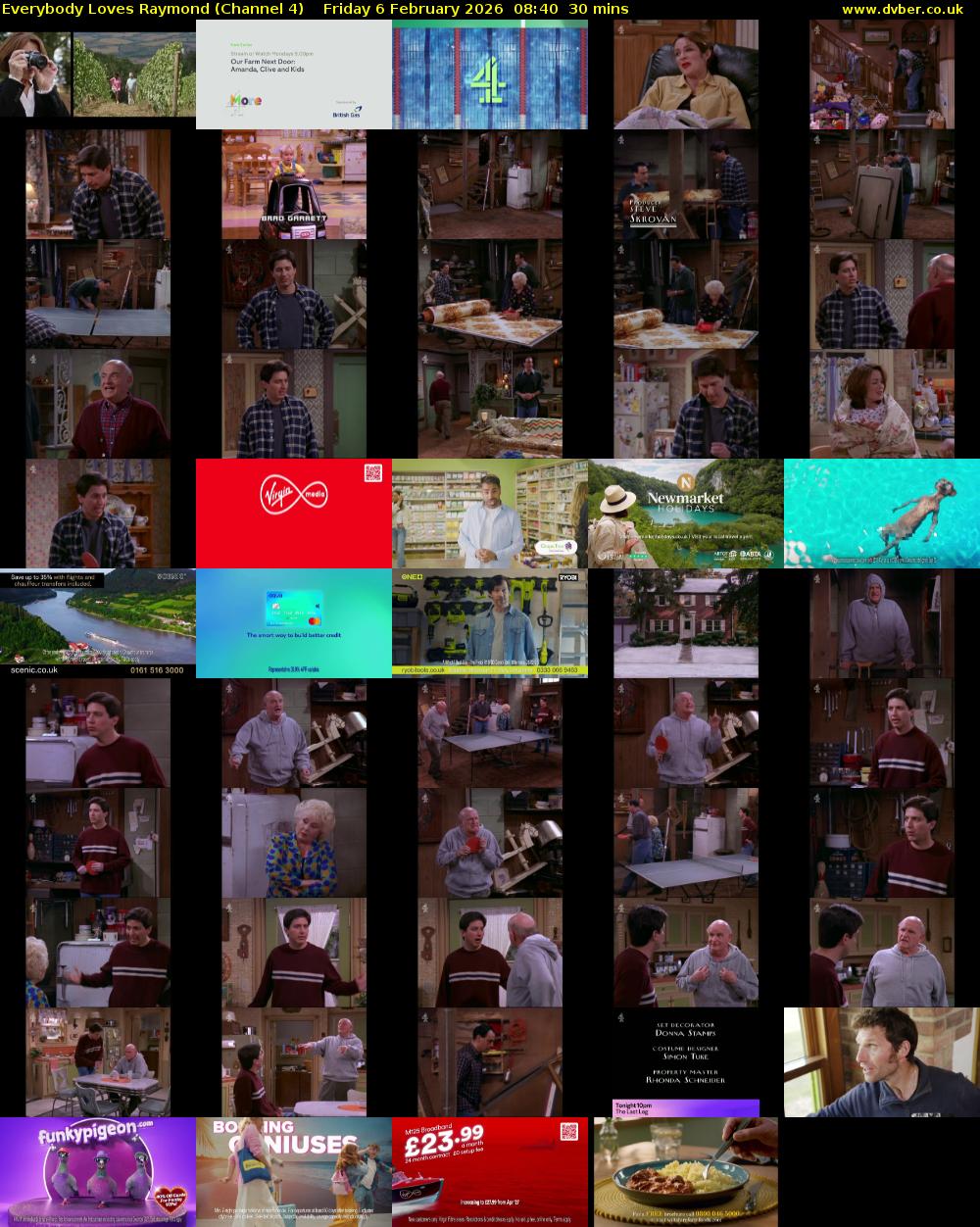 Everybody Loves Raymond (Channel 4) Friday 6 February 2026 08:40 - 09:10