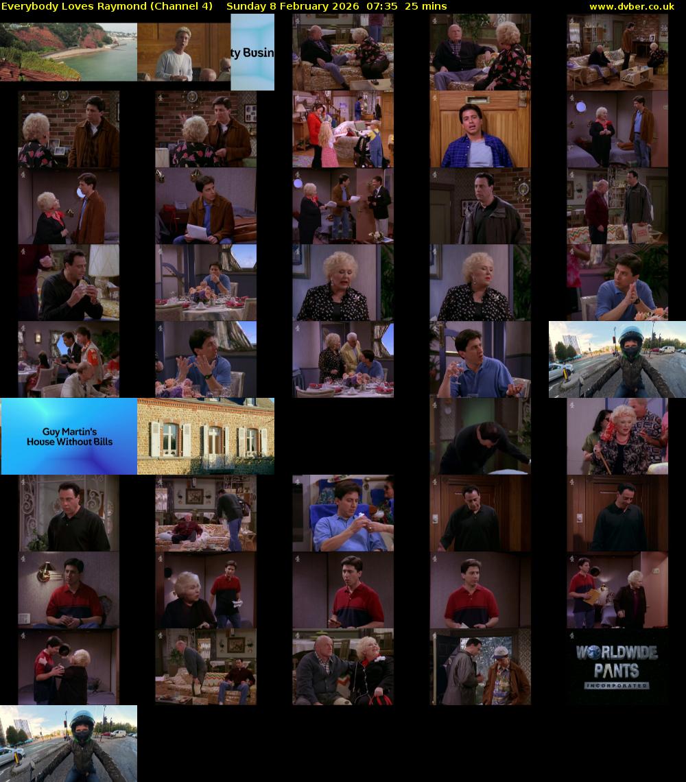 Everybody Loves Raymond (Channel 4) Sunday 8 February 2026 07:35 - 08:00