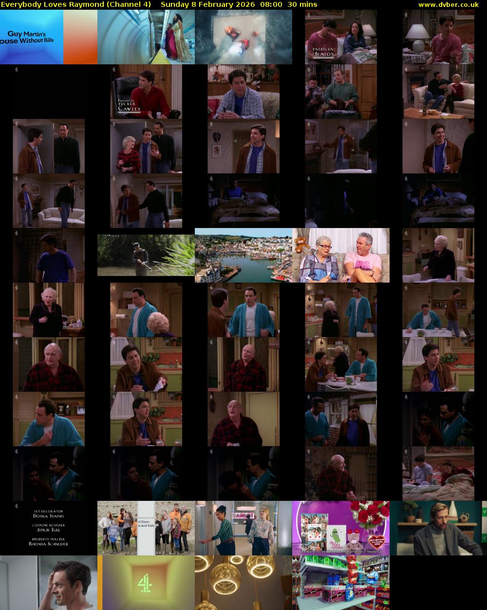 Everybody Loves Raymond (Channel 4) Sunday 8 February 2026 08:00 - 08:30