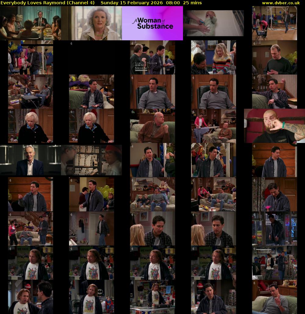 Everybody Loves Raymond (Channel 4) Sunday 15 February 2026 08:00 - 08:25