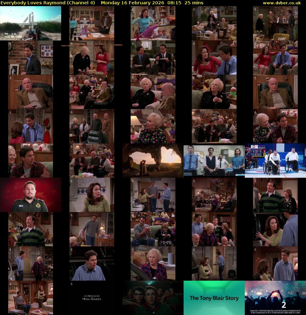 Everybody Loves Raymond (Channel 4) Monday 16 February 2026 08:15 - 08:40