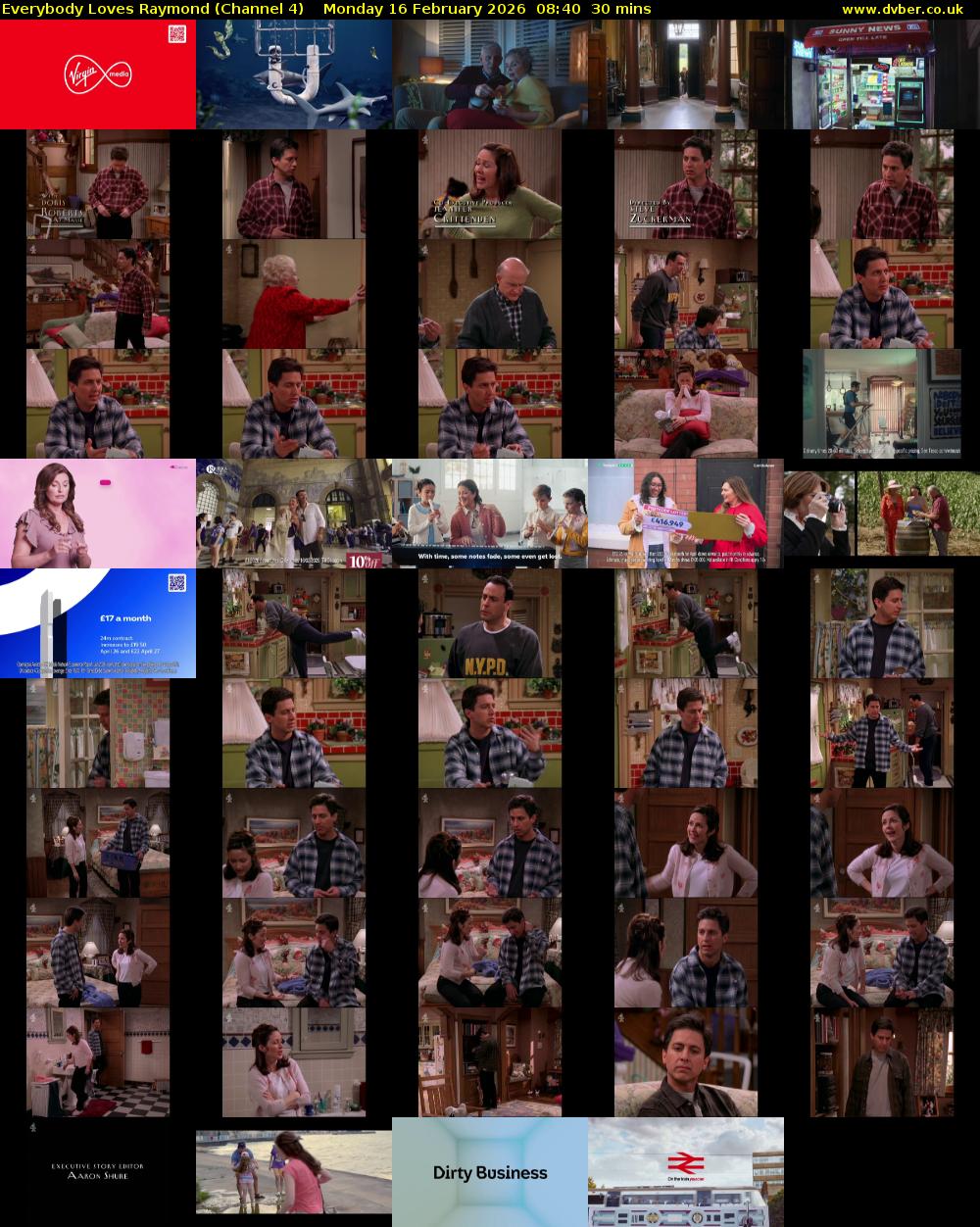 Everybody Loves Raymond (Channel 4) Monday 16 February 2026 08:40 - 09:10