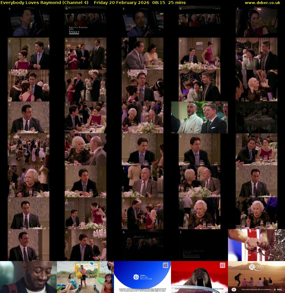 Everybody Loves Raymond (Channel 4) Friday 20 February 2026 08:15 - 08:40