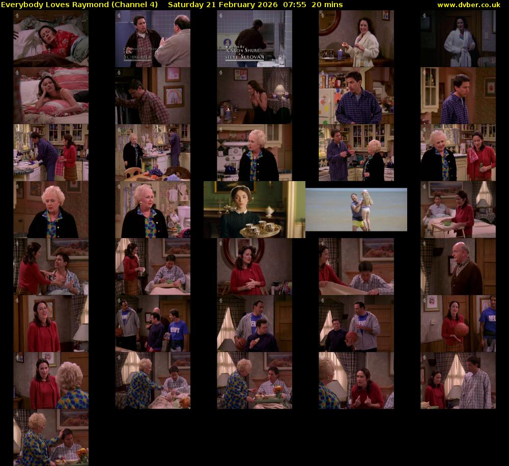Everybody Loves Raymond (Channel 4) Saturday 21 February 2026 07:55 - 08:15