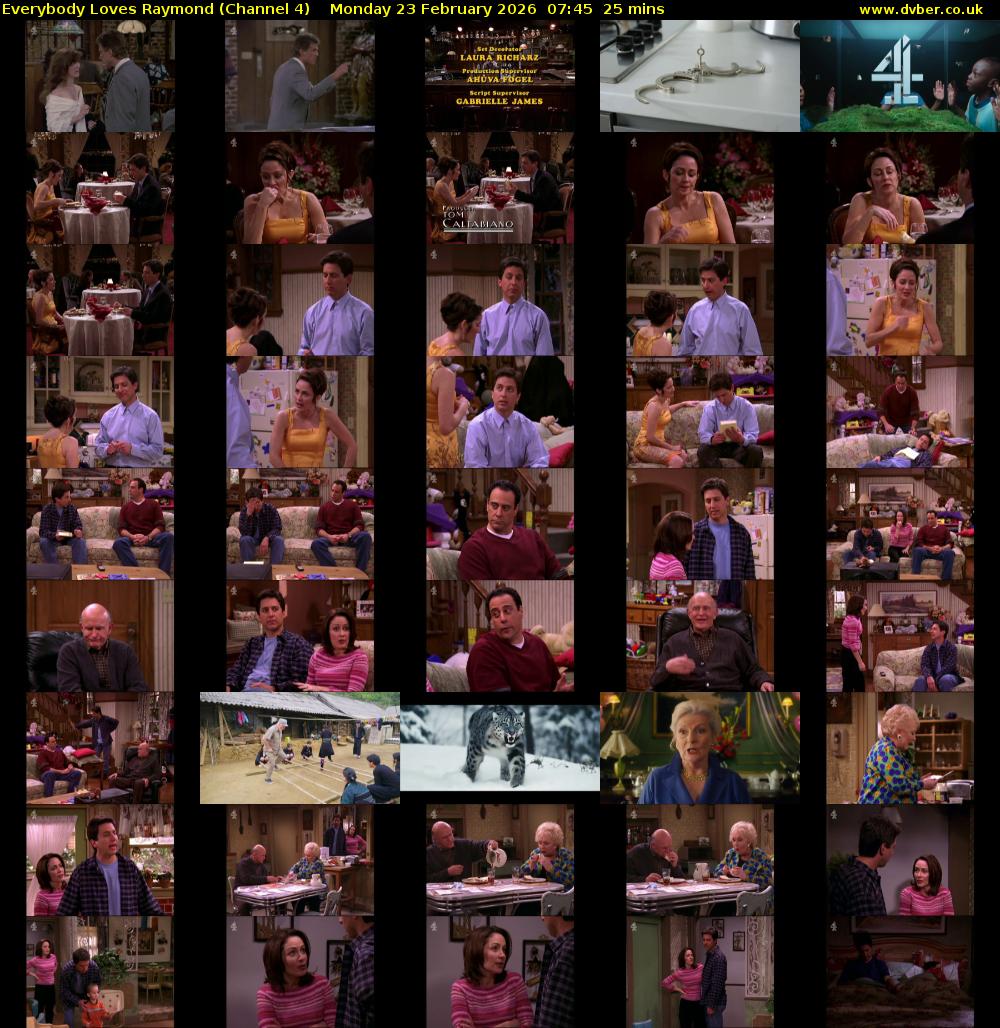 Everybody Loves Raymond (Channel 4) Monday 23 February 2026 07:45 - 08:10