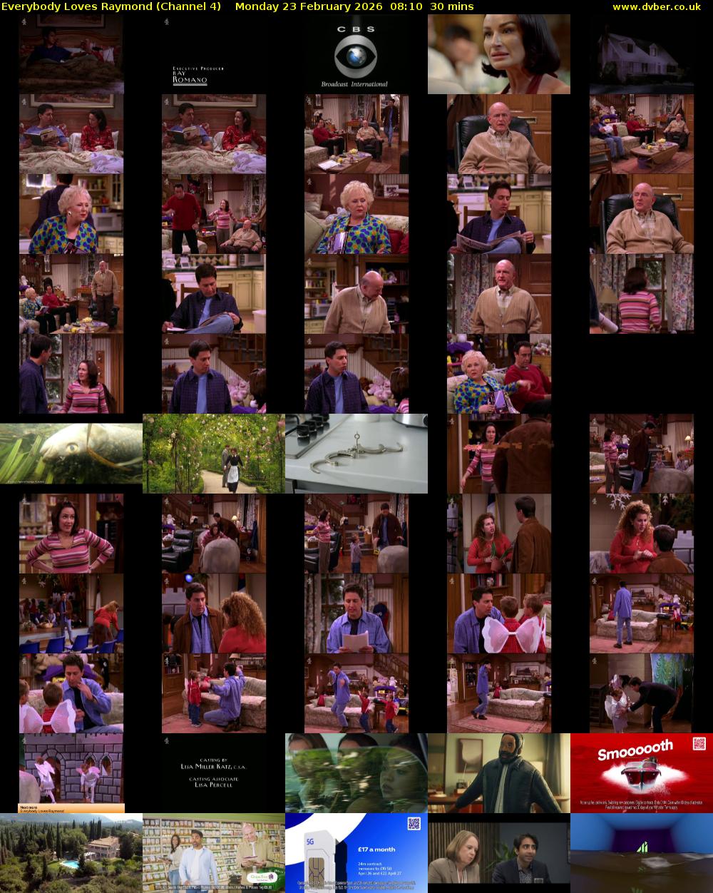 Everybody Loves Raymond (Channel 4) Monday 23 February 2026 08:10 - 08:40