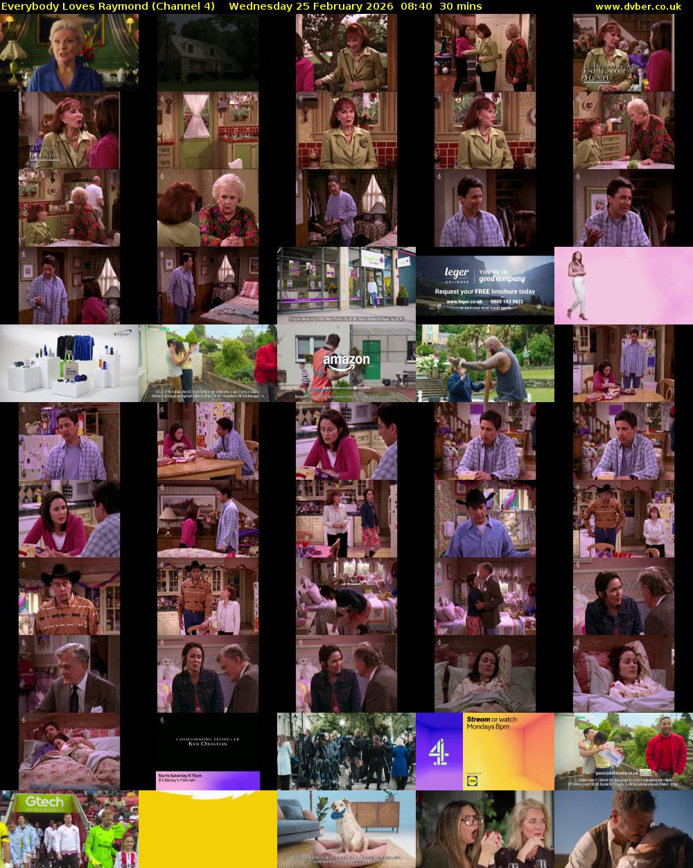 Everybody Loves Raymond (Channel 4) Wednesday 25 February 2026 08:40 - 09:10