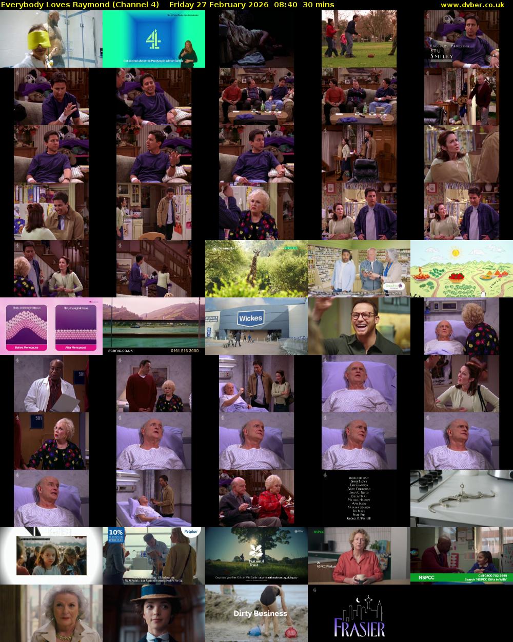 Everybody Loves Raymond (Channel 4) Friday 27 February 2026 08:40 - 09:10
