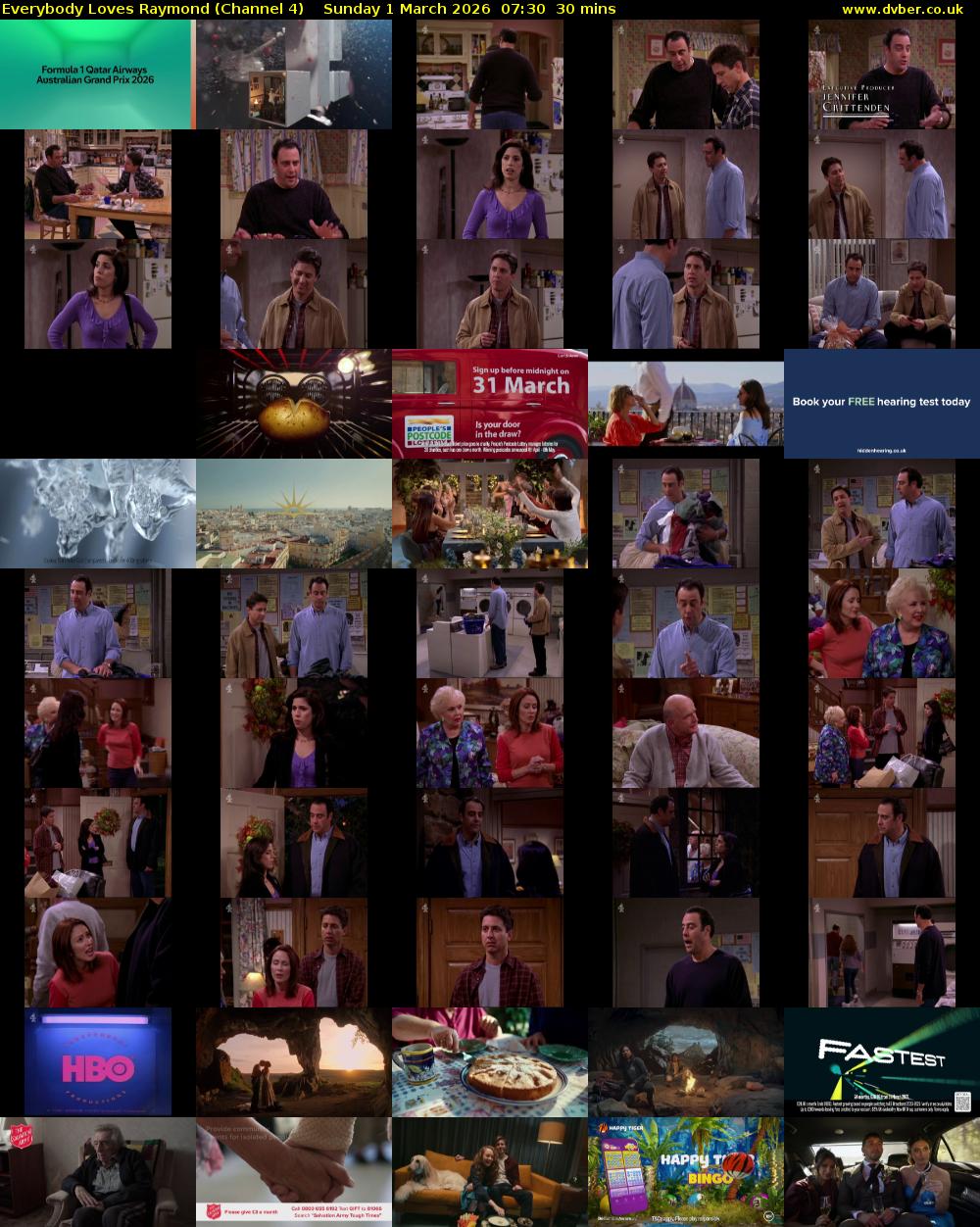 Everybody Loves Raymond (Channel 4) Sunday 1 March 2026 07:30 - 08:00