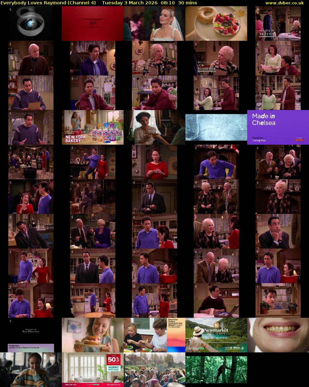 Everybody Loves Raymond (Channel 4) Tuesday 3 March 2026 08:10 - 08:40