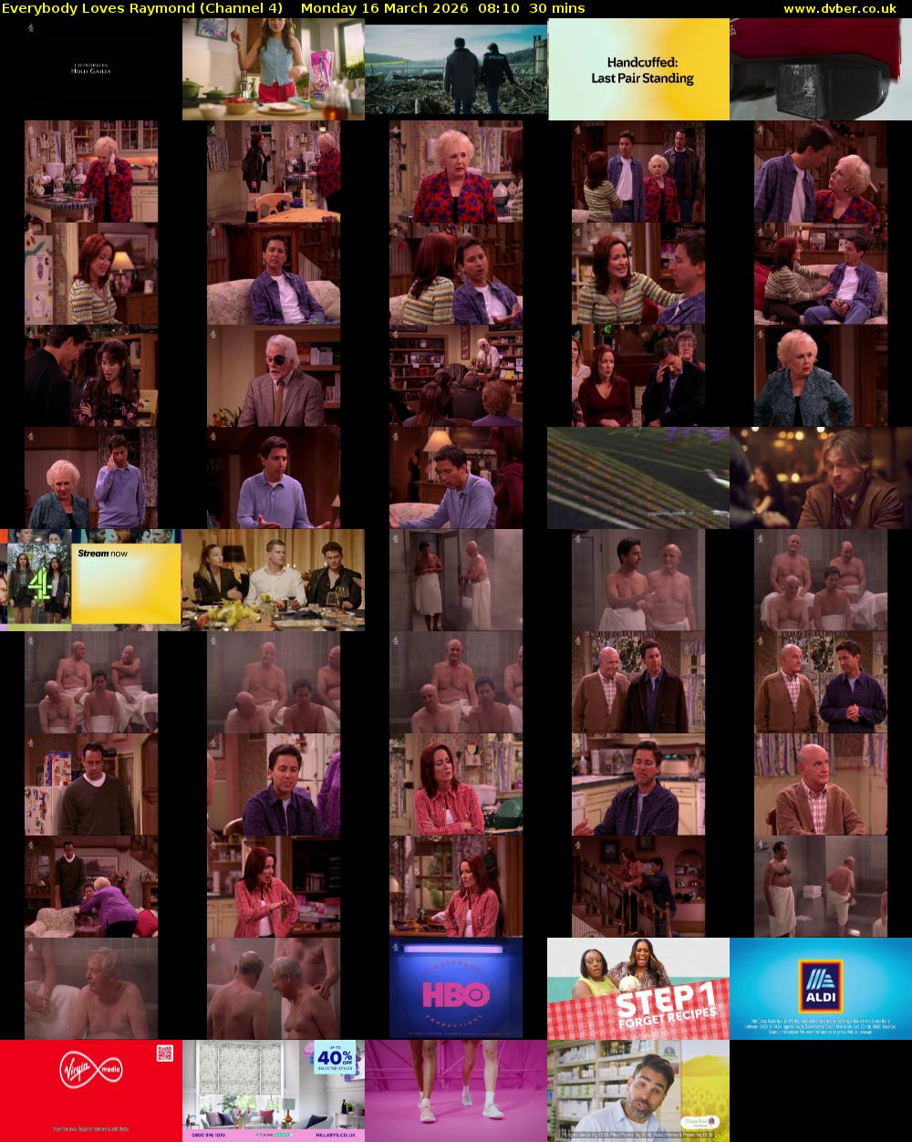 Everybody Loves Raymond (Channel 4) Monday 16 March 2026 08:10 - 08:40