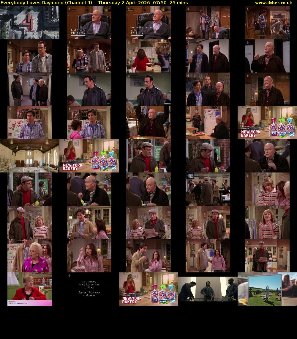 Everybody Loves Raymond (Channel 4) Thursday 2 April 2026 07:50 - 08:15
