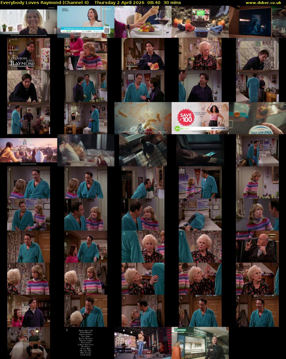 Everybody Loves Raymond (Channel 4) Thursday 2 April 2026 08:40 - 09:10