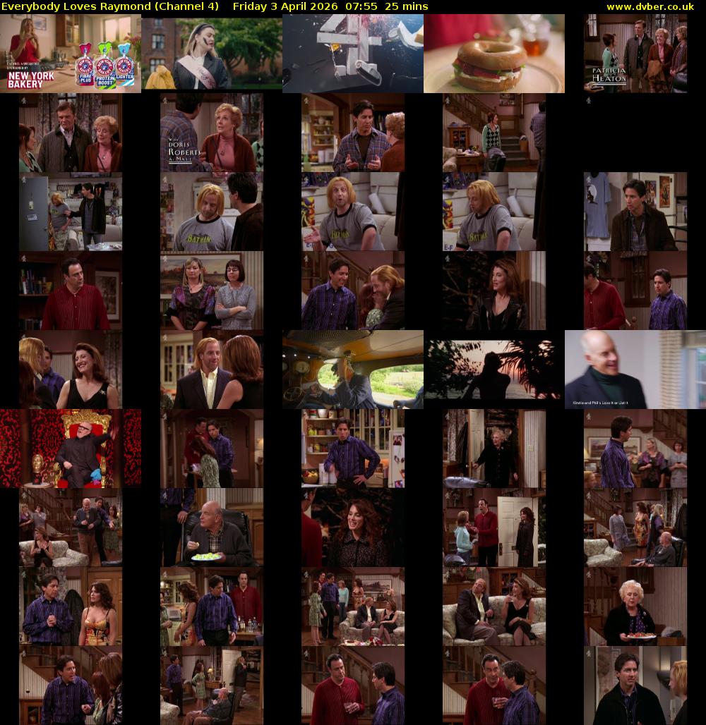 Everybody Loves Raymond (Channel 4) Friday 3 April 2026 07:55 - 08:20