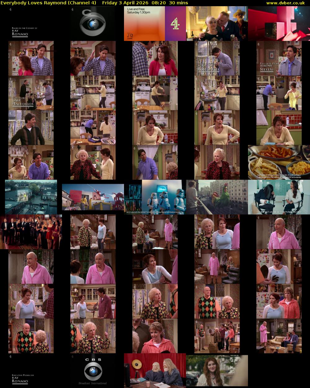 Everybody Loves Raymond (Channel 4) Friday 3 April 2026 08:20 - 08:50