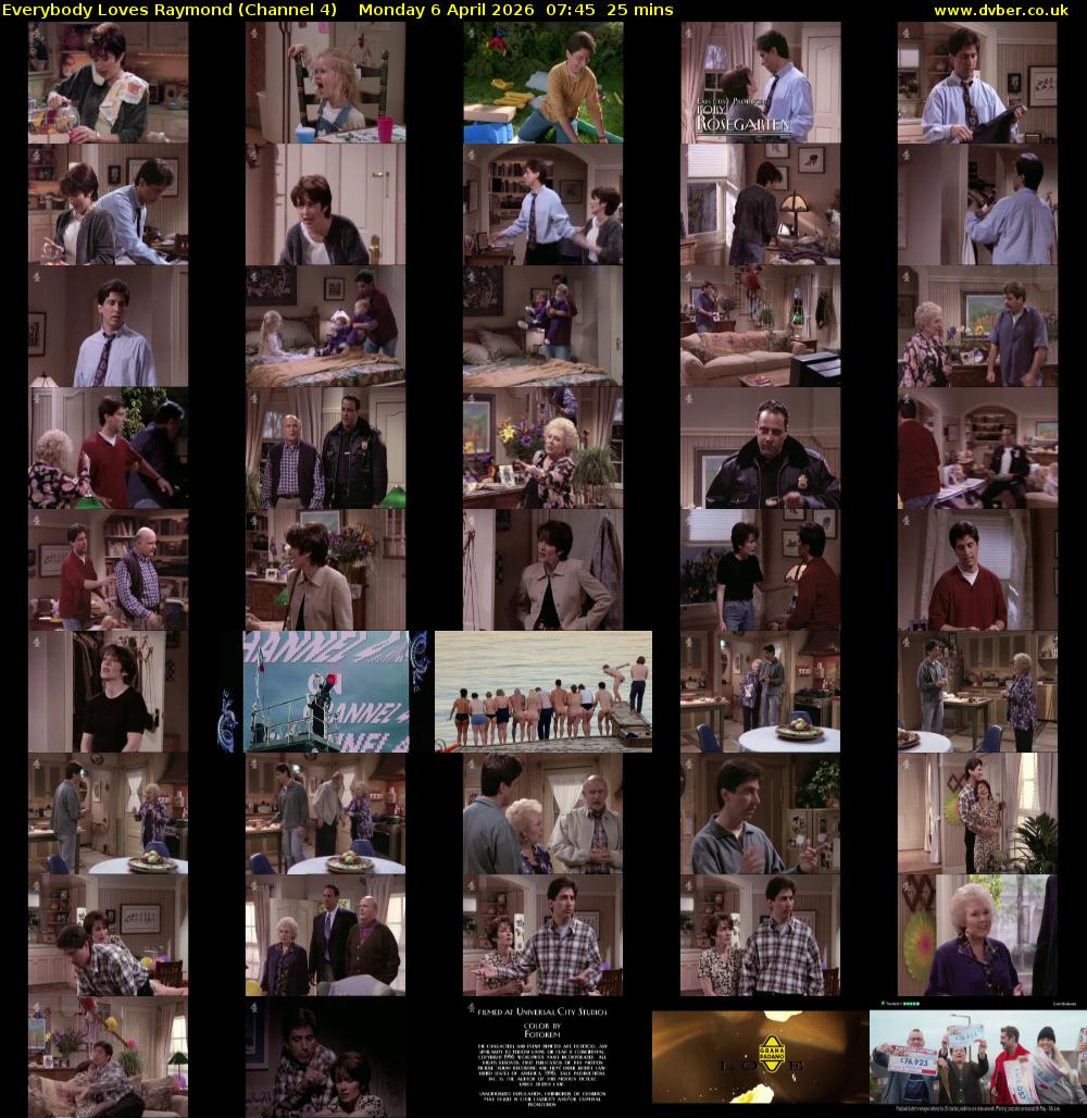 Everybody Loves Raymond (Channel 4) Monday 6 April 2026 07:45 - 08:10