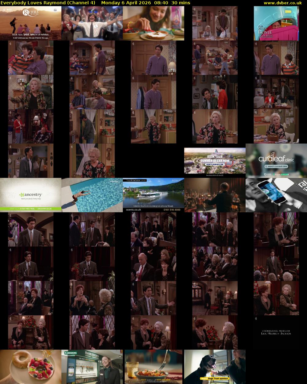 Everybody Loves Raymond (Channel 4) Monday 6 April 2026 08:40 - 09:10