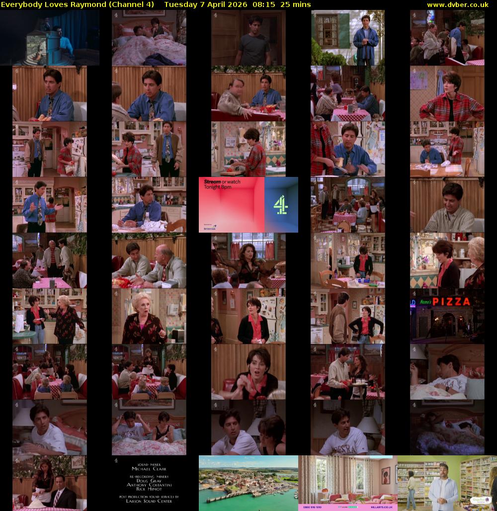 Everybody Loves Raymond (Channel 4) Tuesday 7 April 2026 08:15 - 08:40