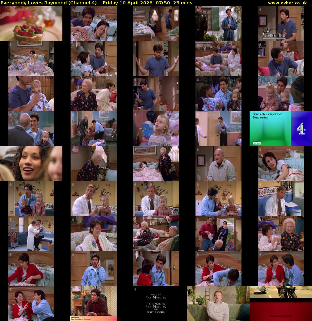 Everybody Loves Raymond (Channel 4) Friday 10 April 2026 07:50 - 08:15