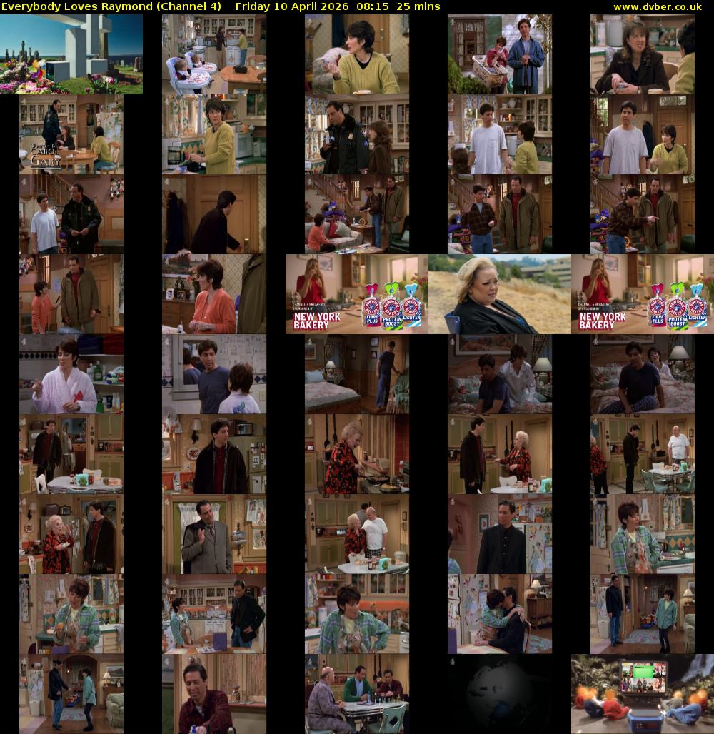 Everybody Loves Raymond (Channel 4) Friday 10 April 2026 08:15 - 08:40