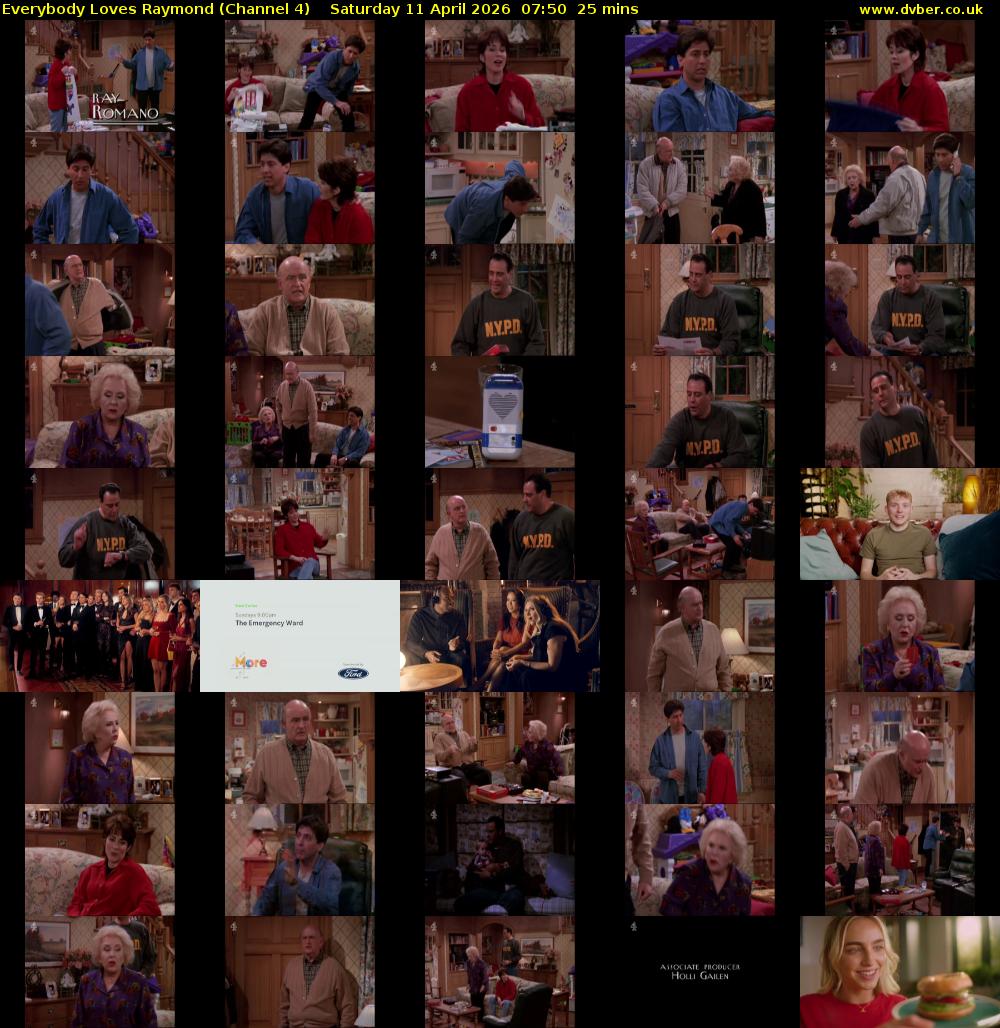 Everybody Loves Raymond (Channel 4) Saturday 11 April 2026 07:50 - 08:15
