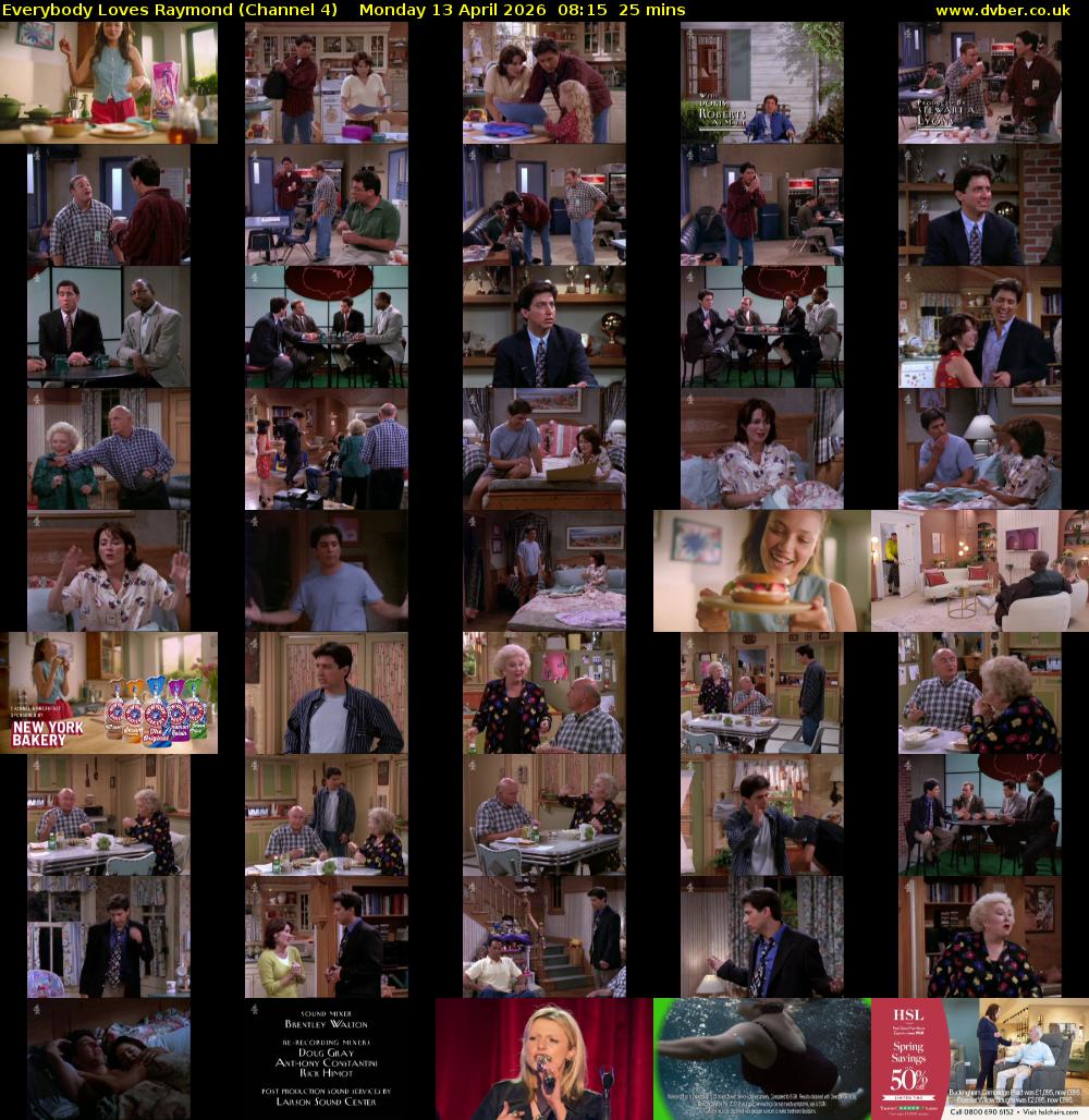 Everybody Loves Raymond (Channel 4) Monday 13 April 2026 08:15 - 08:40
