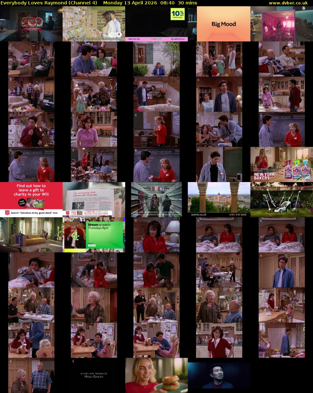 Everybody Loves Raymond (Channel 4) Monday 13 April 2026 08:40 - 09:10