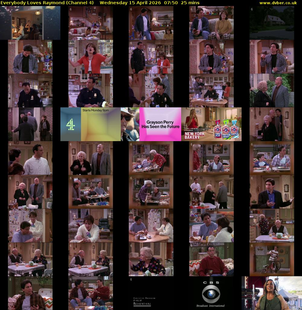 Everybody Loves Raymond (Channel 4) Wednesday 15 April 2026 07:50 - 08:15