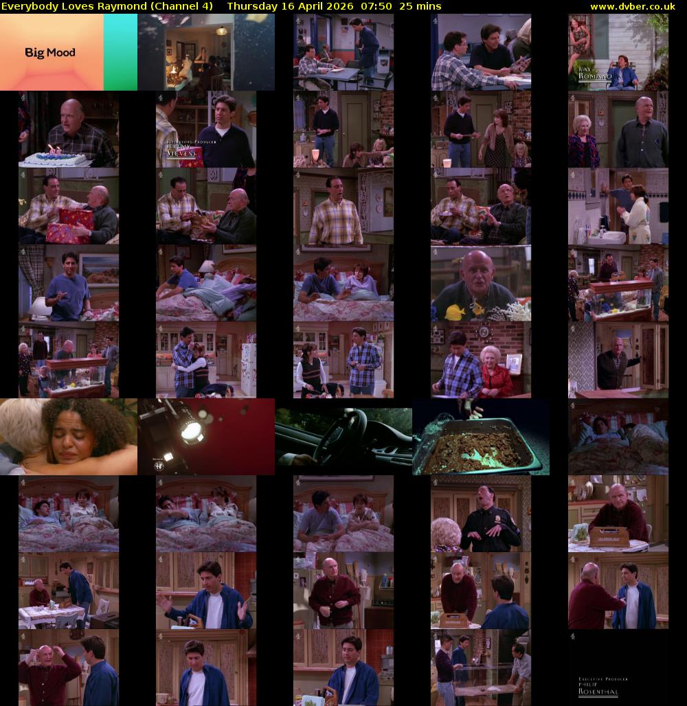 Everybody Loves Raymond (Channel 4) Thursday 16 April 2026 07:50 - 08:15