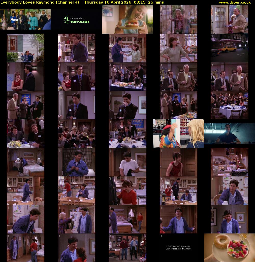 Everybody Loves Raymond (Channel 4) Thursday 16 April 2026 08:15 - 08:40