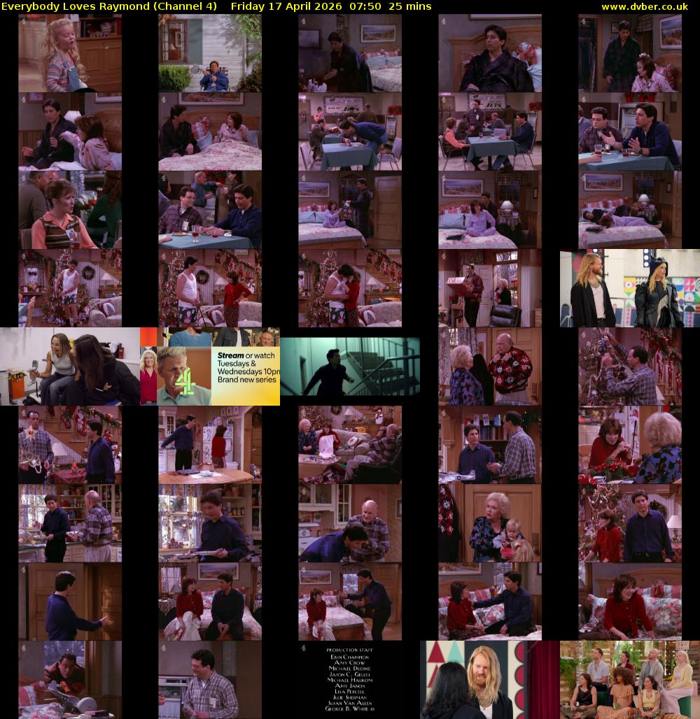 Everybody Loves Raymond (Channel 4) Friday 17 April 2026 07:50 - 08:15