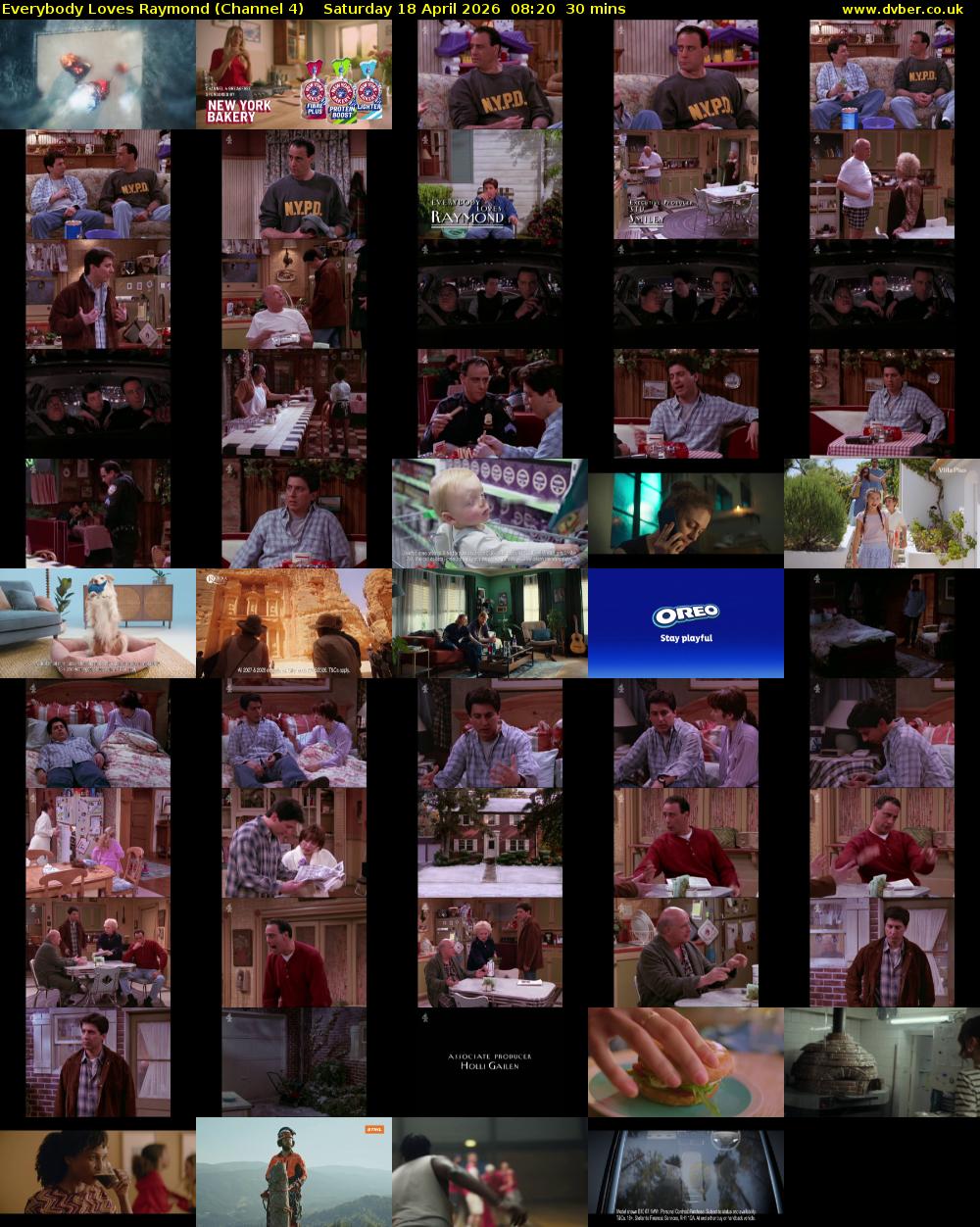 Everybody Loves Raymond (Channel 4) Saturday 18 April 2026 08:20 - 08:50