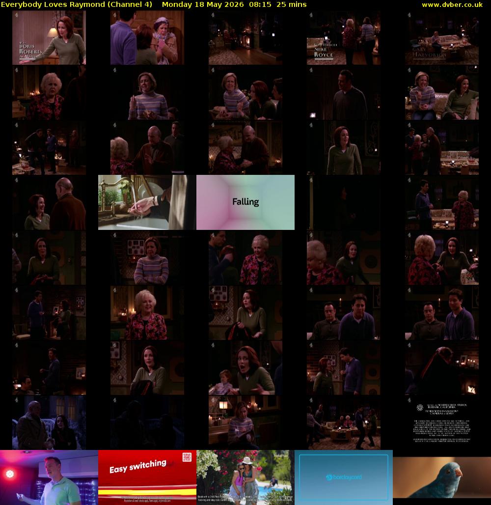Everybody Loves Raymond (Channel 4) Monday 18 May 2026 08:15 - 08:40