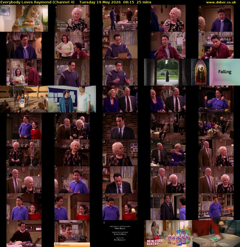Everybody Loves Raymond (Channel 4) Tuesday 19 May 2026 08:15 - 08:40