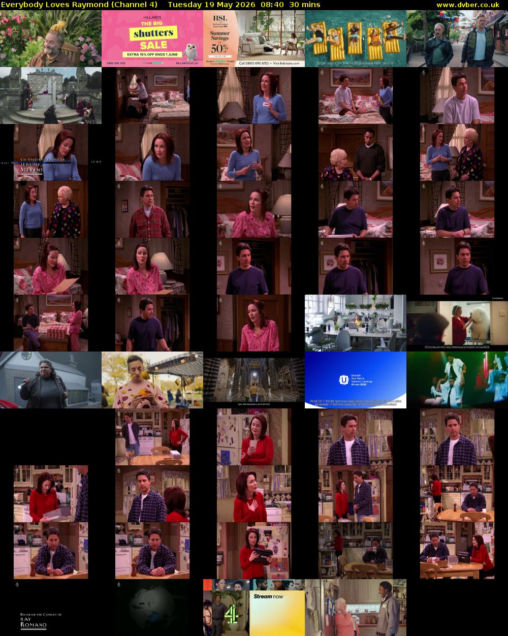 Everybody Loves Raymond (Channel 4) Tuesday 19 May 2026 08:40 - 09:10