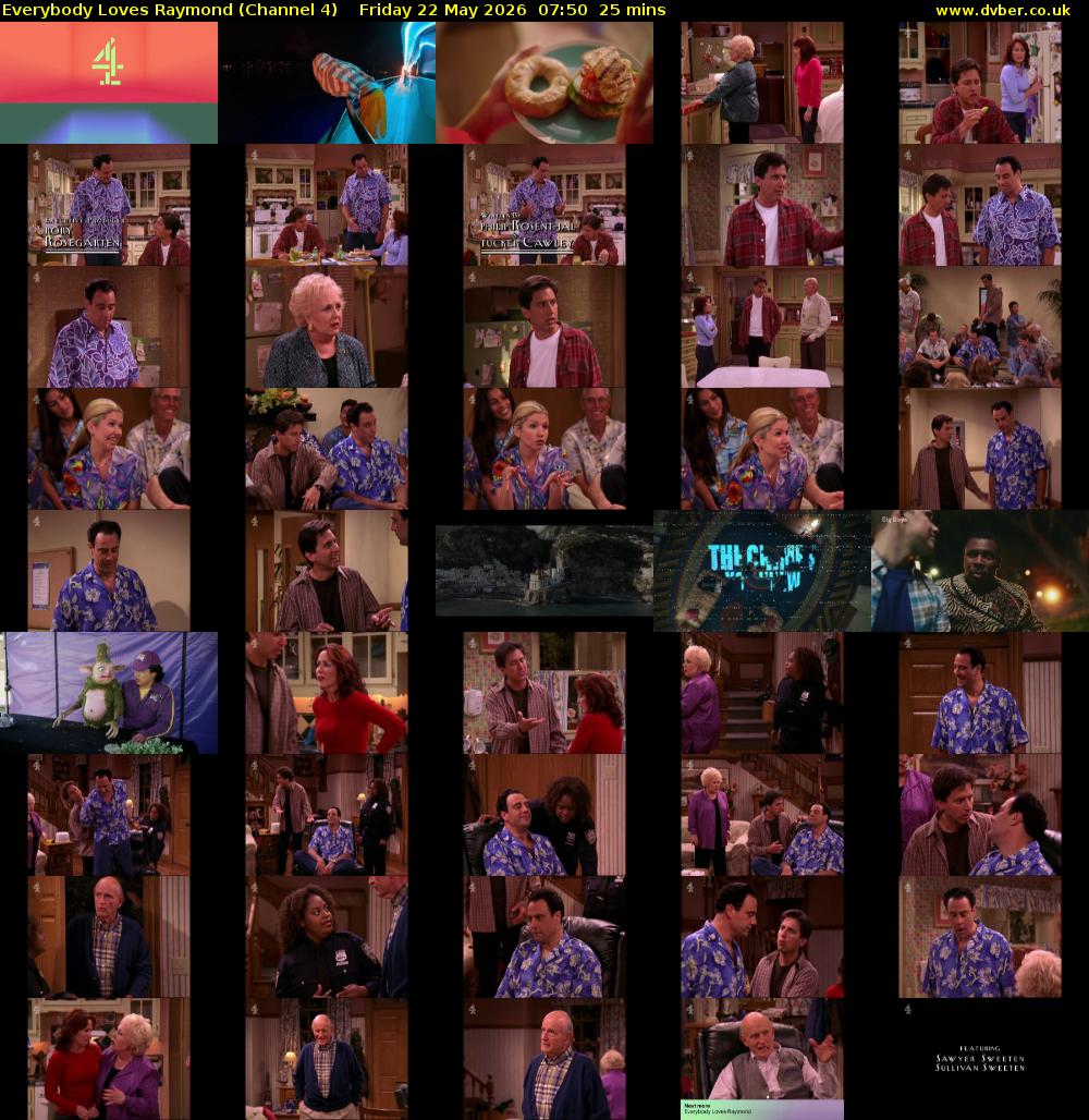 Everybody Loves Raymond (Channel 4) Friday 22 May 2026 07:50 - 08:15