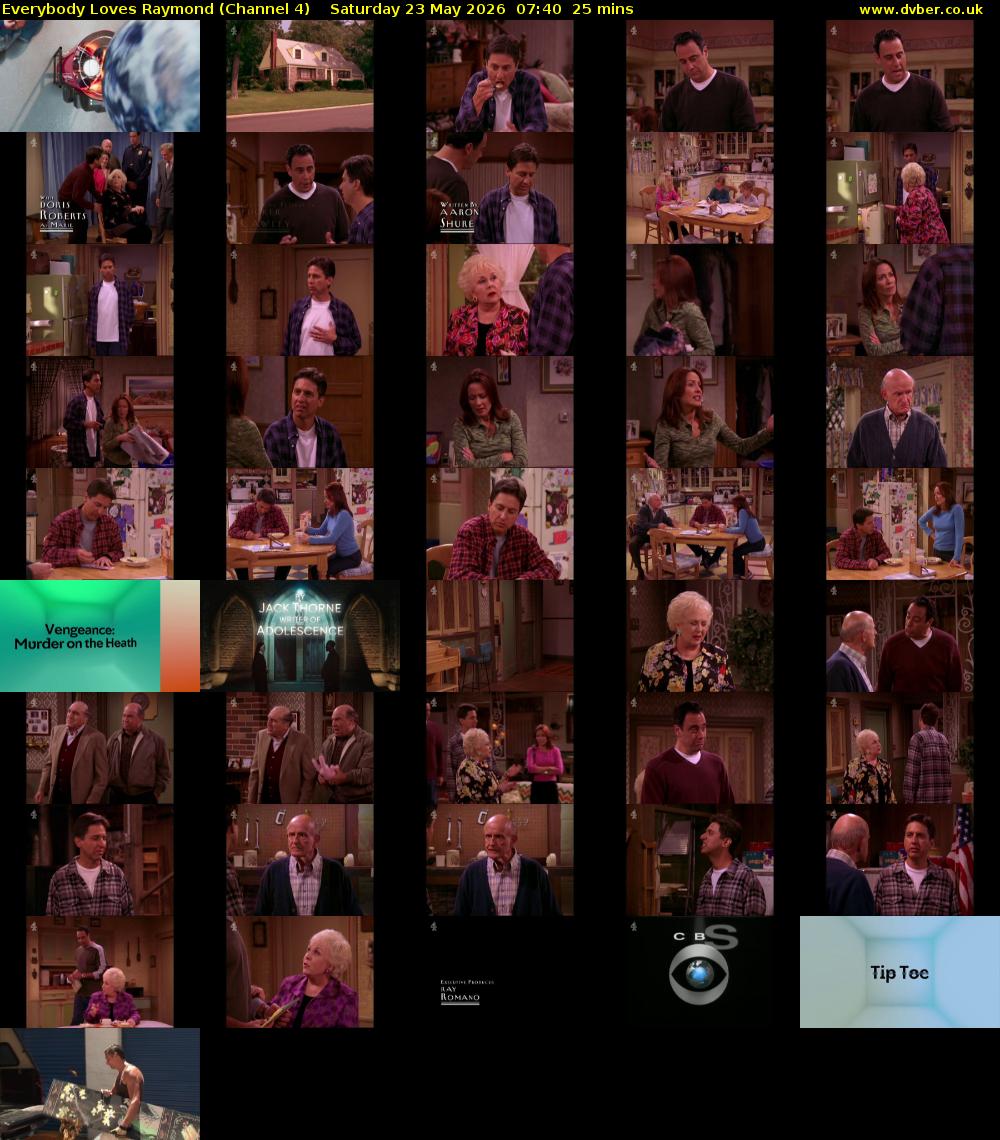 Everybody Loves Raymond (Channel 4) Saturday 23 May 2026 07:40 - 08:05