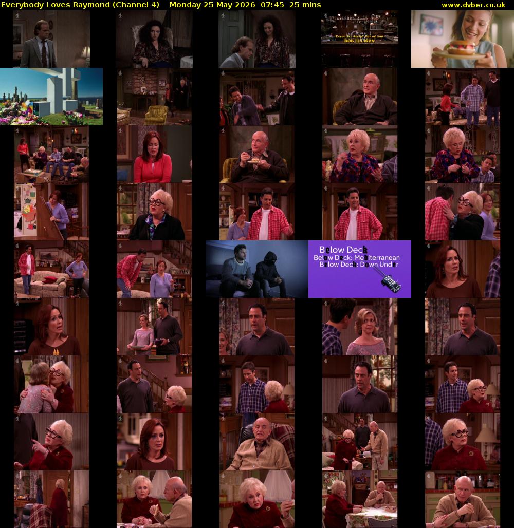 Everybody Loves Raymond (Channel 4) Monday 25 May 2026 07:45 - 08:10