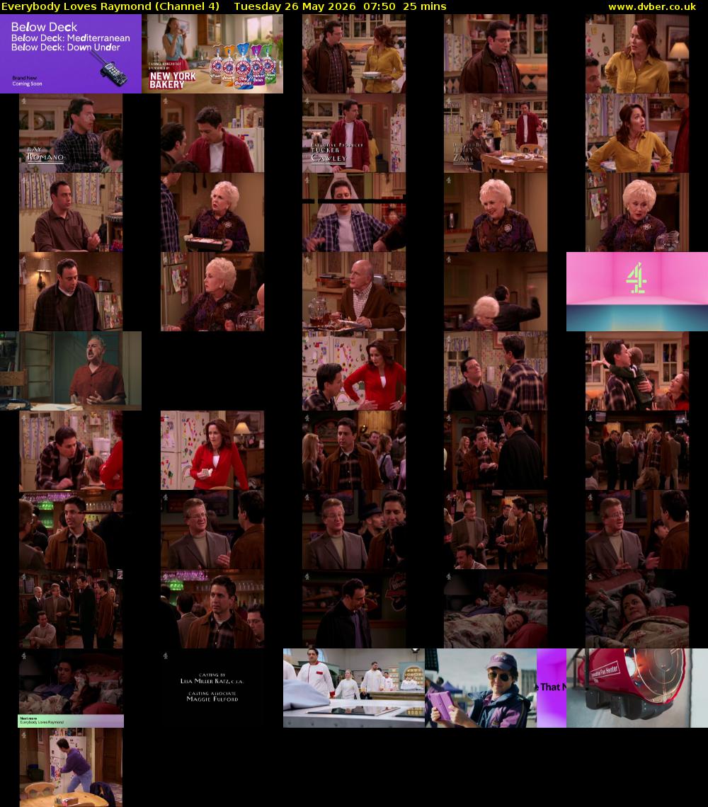 Everybody Loves Raymond (Channel 4) Tuesday 26 May 2026 07:50 - 08:15