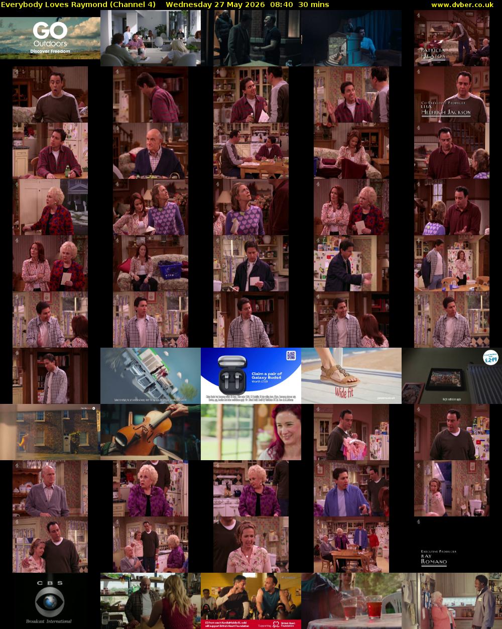 Everybody Loves Raymond (Channel 4) Wednesday 27 May 2026 08:40 - 09:10