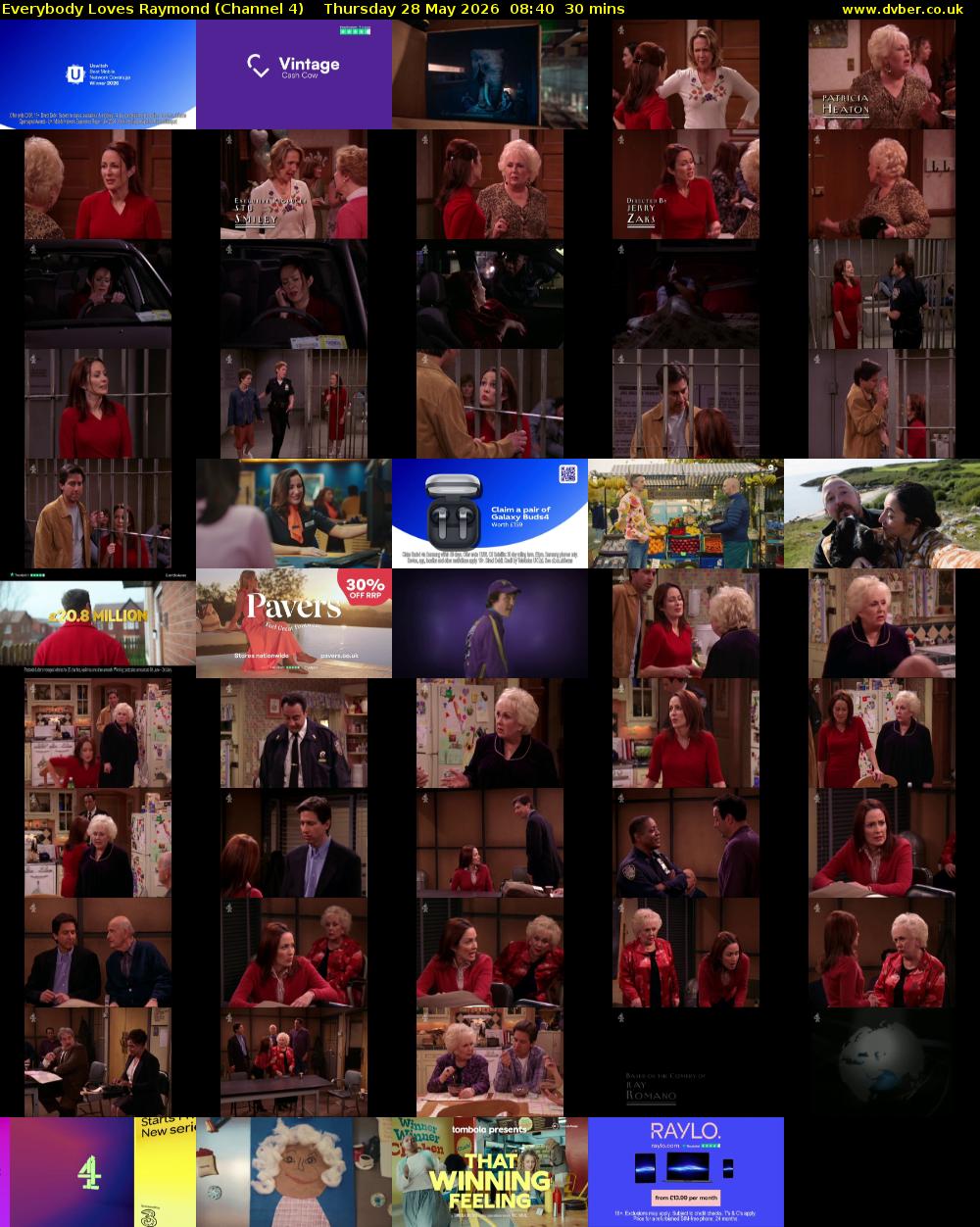 Everybody Loves Raymond (Channel 4) Thursday 28 May 2026 08:40 - 09:10