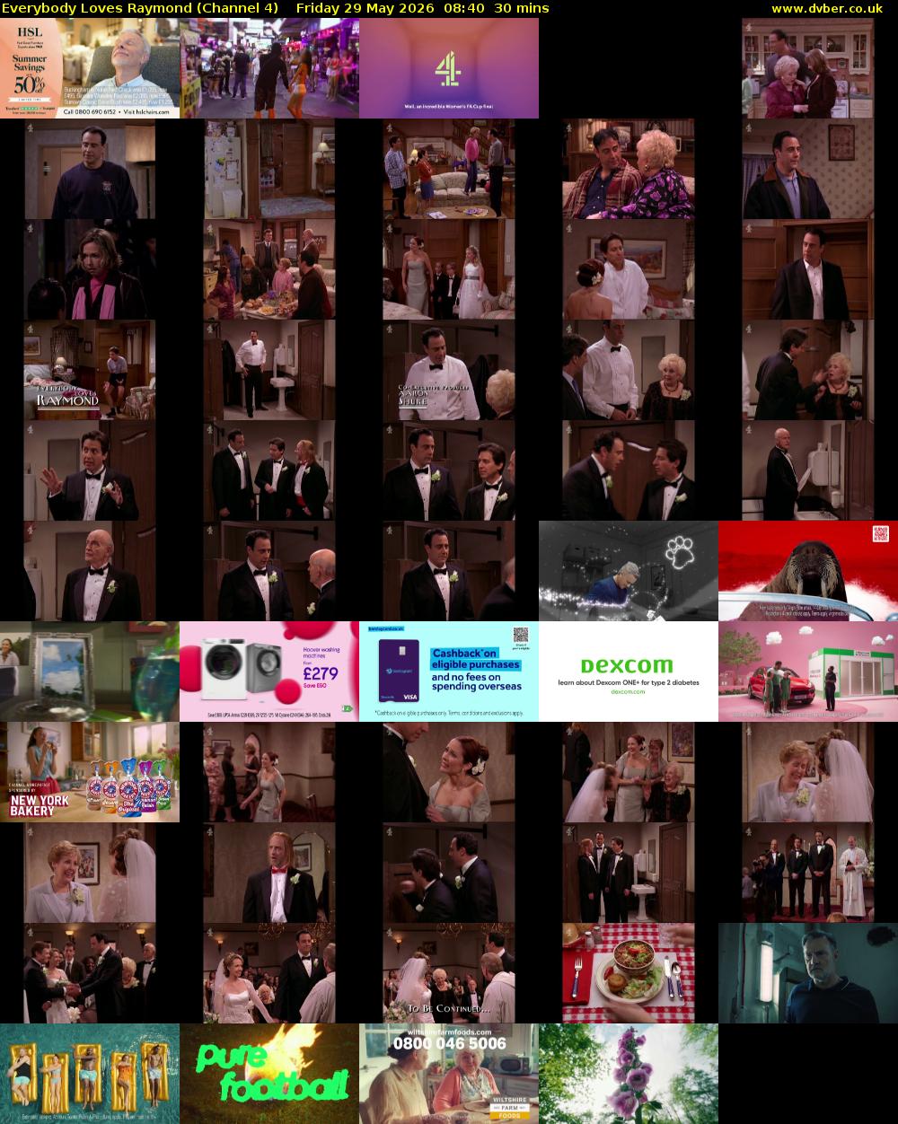 Everybody Loves Raymond (Channel 4) Friday 29 May 2026 08:40 - 09:10